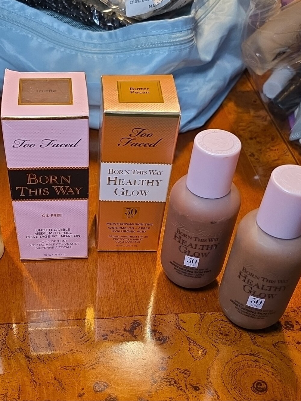 Too Faced Born This Way / Healthy Glow Foundation - Butter Pecan & Truffle